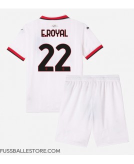 Günstige AC Milan Emerson Royal #22 Auswärts Trikotsatzt Kinder 2024-25 Kurzarm (+ Kurze Hosen)